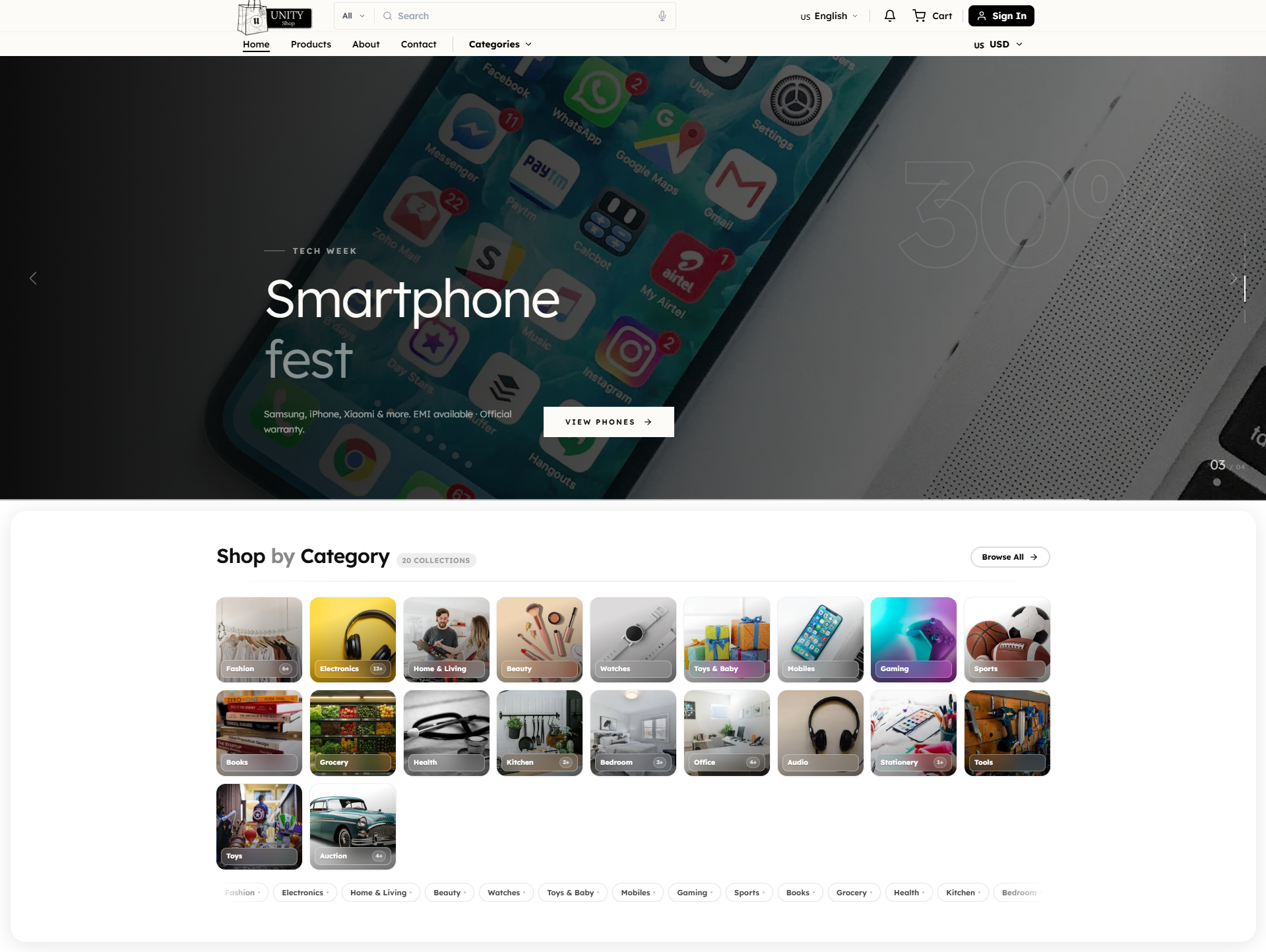 Unity Shop